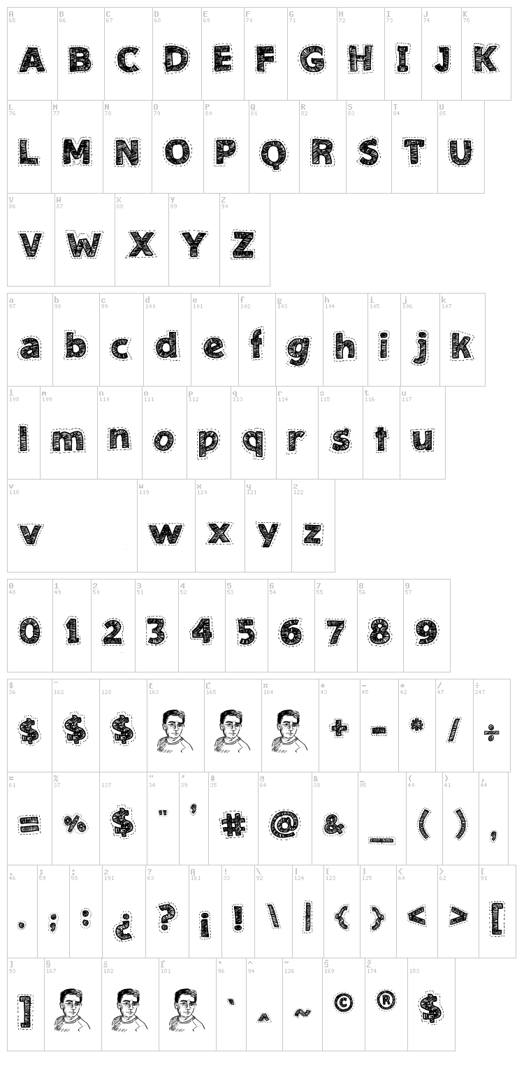 Needlework Good font map